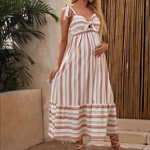 SHEIN maternity cut out dress